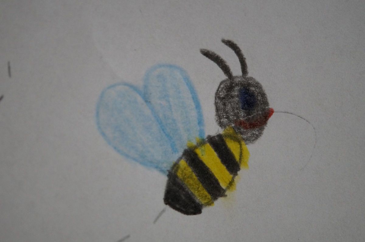 Kinderzeichnung Biene
